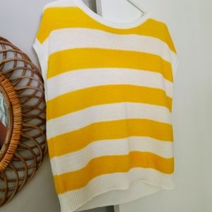 LOFT striped muscle tee sweater M